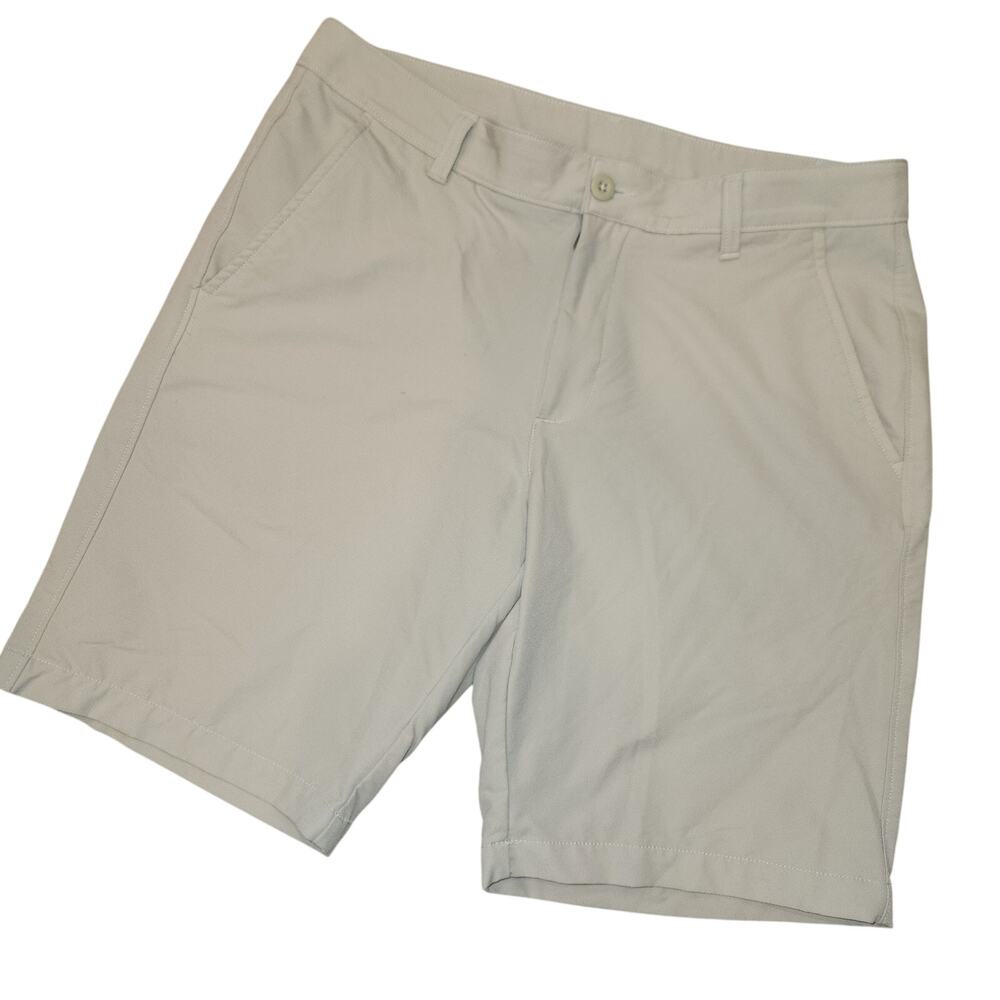 EUC Under Armour Beige‎ Tan Golf Shorts Size 34